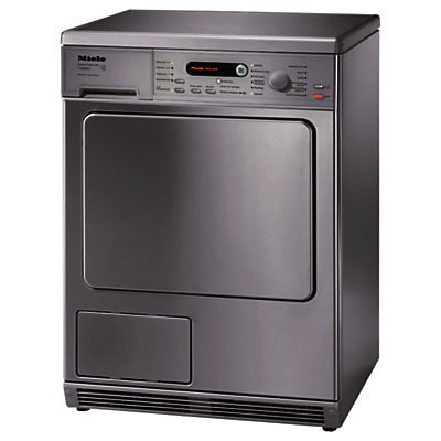 Miele T8828C Condenser Tumble Dryer, 7kg Load, B Energy Rating, Stainless Steel Miele T8828C Condenser Tumble Dryer, 7kg Load, B Energy Rating, Stainless Steel